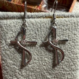 Sterling Silver Cross Earrings